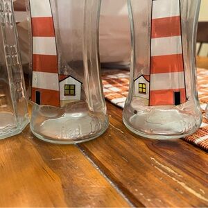 Red lobster lighthouses glasses
